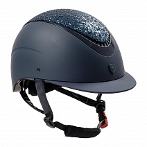 ETW02003Y..ШЛЕМ "EQUESTRO MATT RHINESTONES"