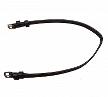 Ремень подбородный, р. Full, цв. черный, пряжки сталь. Длина 58 см.