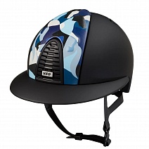CRTL2.BLK..ШЛЕМ "CROMO 2.0 BLACK TEXTILE VIK.BLU.P